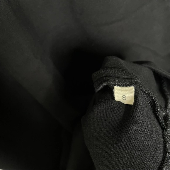 L'agence Long Sleeves Bodycon Dress Scoop Neck Black Color Dress S - Picture 5 of 10